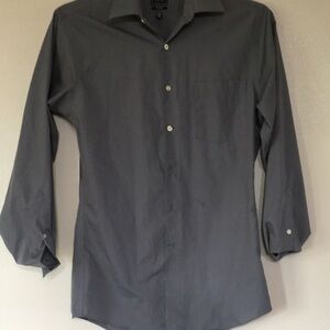 Arrow men’s dress shirt fitted light gray size 14-1/2